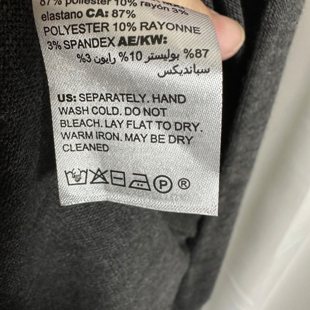 NWT Chico's Asymmetrical Bateau Tunic 3/4 Sleeve Grey 2X Classic Minimalist‎ - Picture 7 of 9